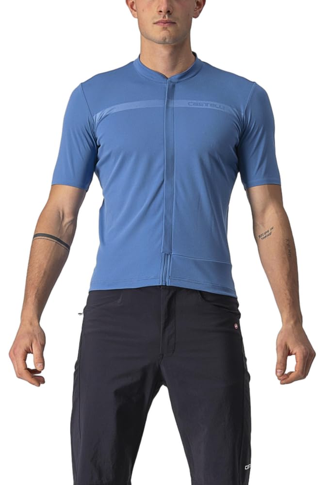 Castelli Cobalt Blue Unlimited Allroad Short Sleeve Cycling Jersey - / Xsmall