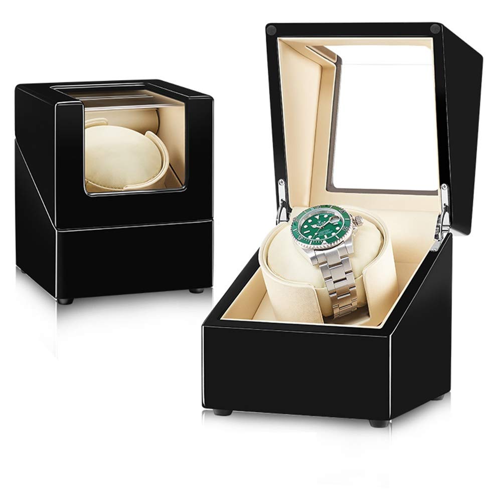 CGCSYZ Watch Winders For 1 Watches Single Automatic Watch Winder With Quiet Motor, 5 Rotation Mode Settings, Suitable For Men's And Ladies Wrist Watch (F)