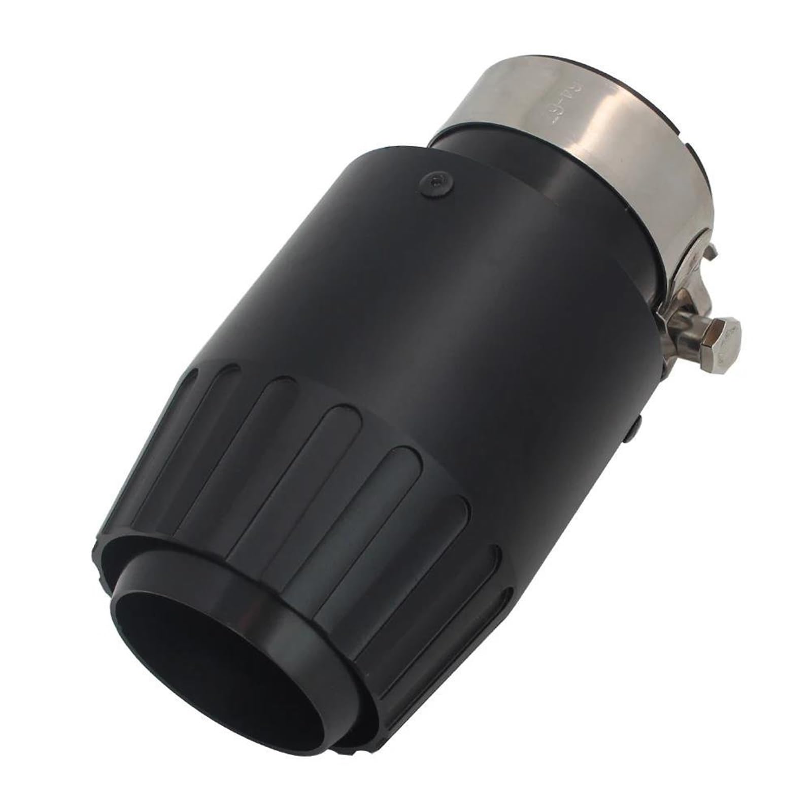 Tubo De Escape Punta De Silenciador De Tubo De Escape De Coche De Aluminio Silenciadores Negros Universales Decoración Final Tamaño Múltiple Garganta Cola(60mm-89mm)
