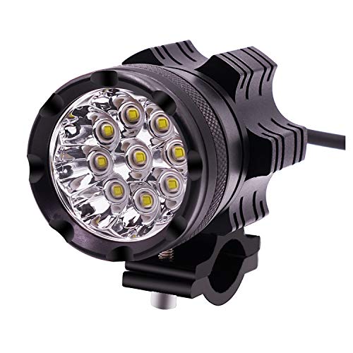 LED de los faros de la motocicleta luces del punto del bulbo impermeable Lámparas de conducción 5500lm 45W 9V-48V moto luces exteriores accesorios de la motocicleta cargador de batería de motocicleta