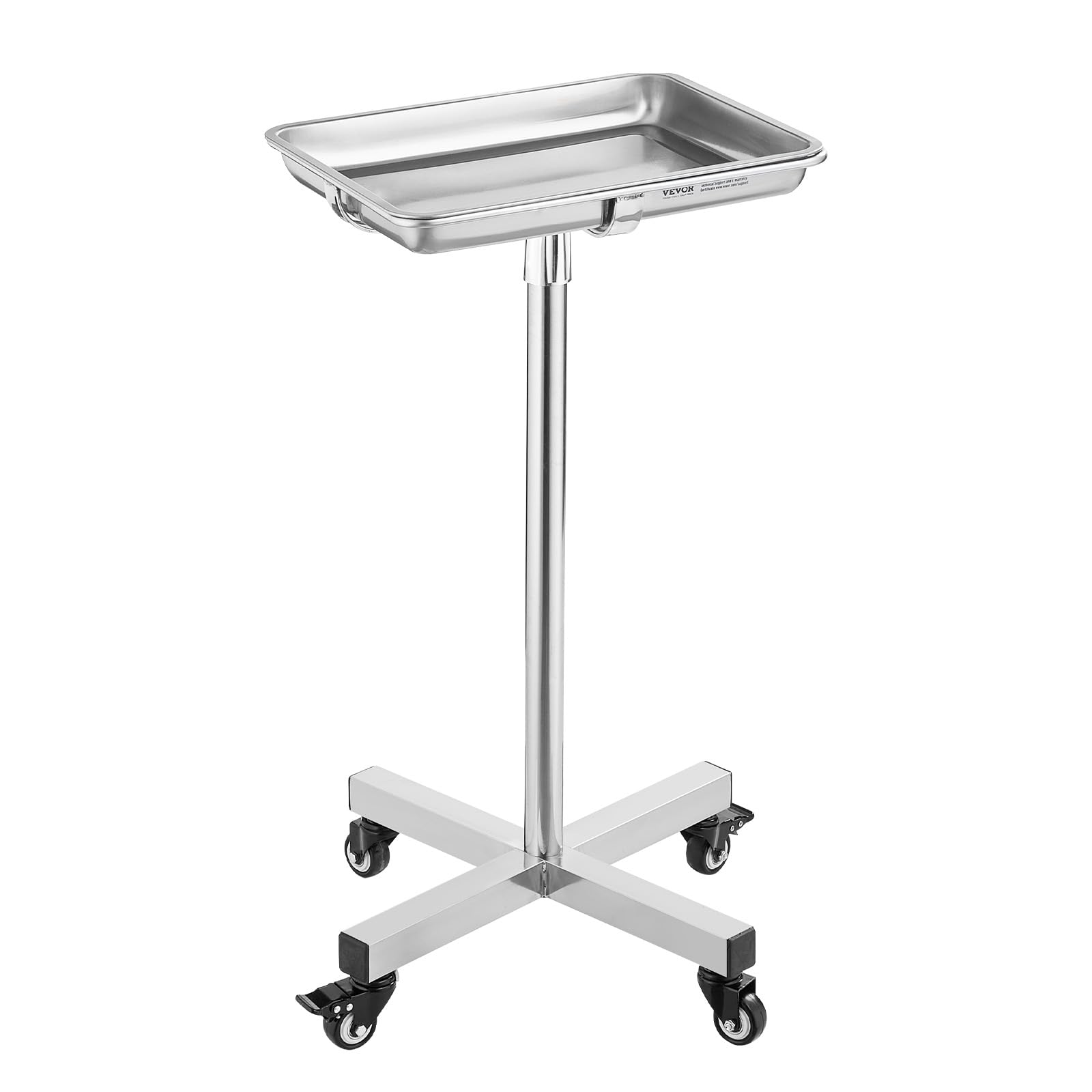 VEVOR Laborwagen Gerätewagen Medizintechnik Servierwagen 811–1396 mm Einstellbar, mit Schubladen 16,5 kg Tragfähigkeit, 325 x 265 mm Labor Rollwagen Medical Trolley Friseursalons, Zahnkliniken usw.