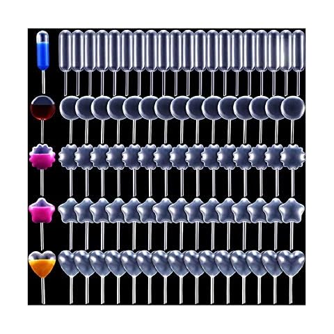 4ml 200Packs Plastic Cupcake Pipettes, Baking Pipettes, Squeeze Dropper Liquid Infuser Transfer Pipettes for Cupcakes, Strawberries Cover