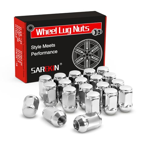 20 Pack M12x1.5 Lug Nuts Chrome Acorn Wheel Lug Nuts Set 60 Conical Seat
