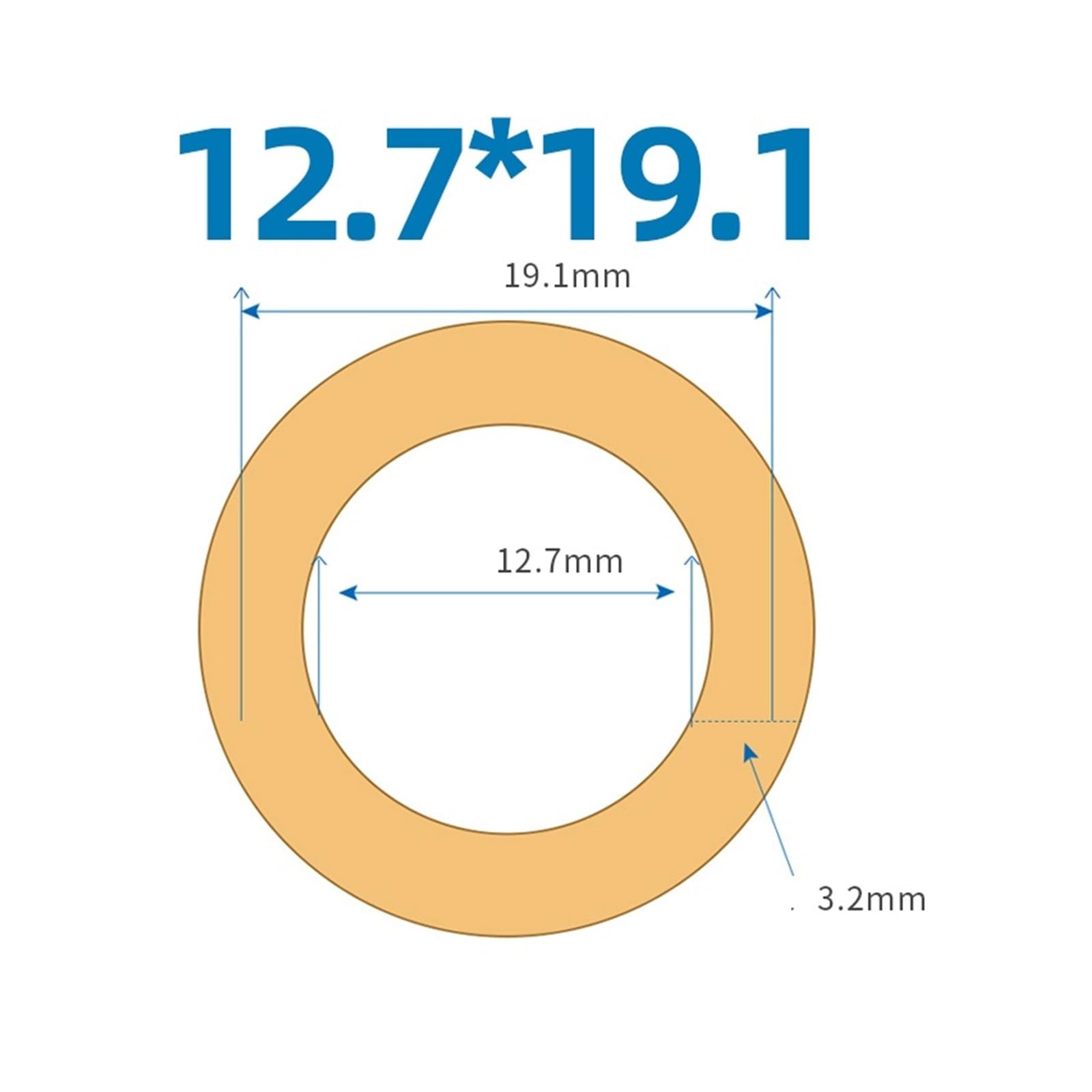 Tubo de bomba peristáltica de laboratorio de alta resistencia al desgarro de 1 m, compatible con varios tipos de bombas.(12.7mmx19.1mm)