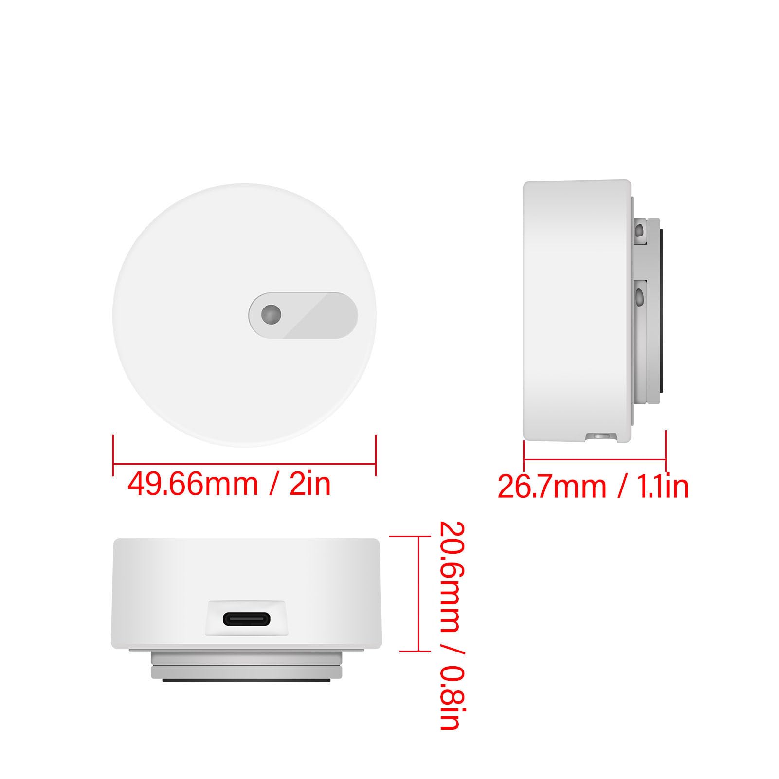 Czujnik obecności ludzkiej Smart Motion czujnik ruchu dla Zigbee Timer Control 24 GHz Wrażliwość światła odpowiednia dla materiału ABS w domu