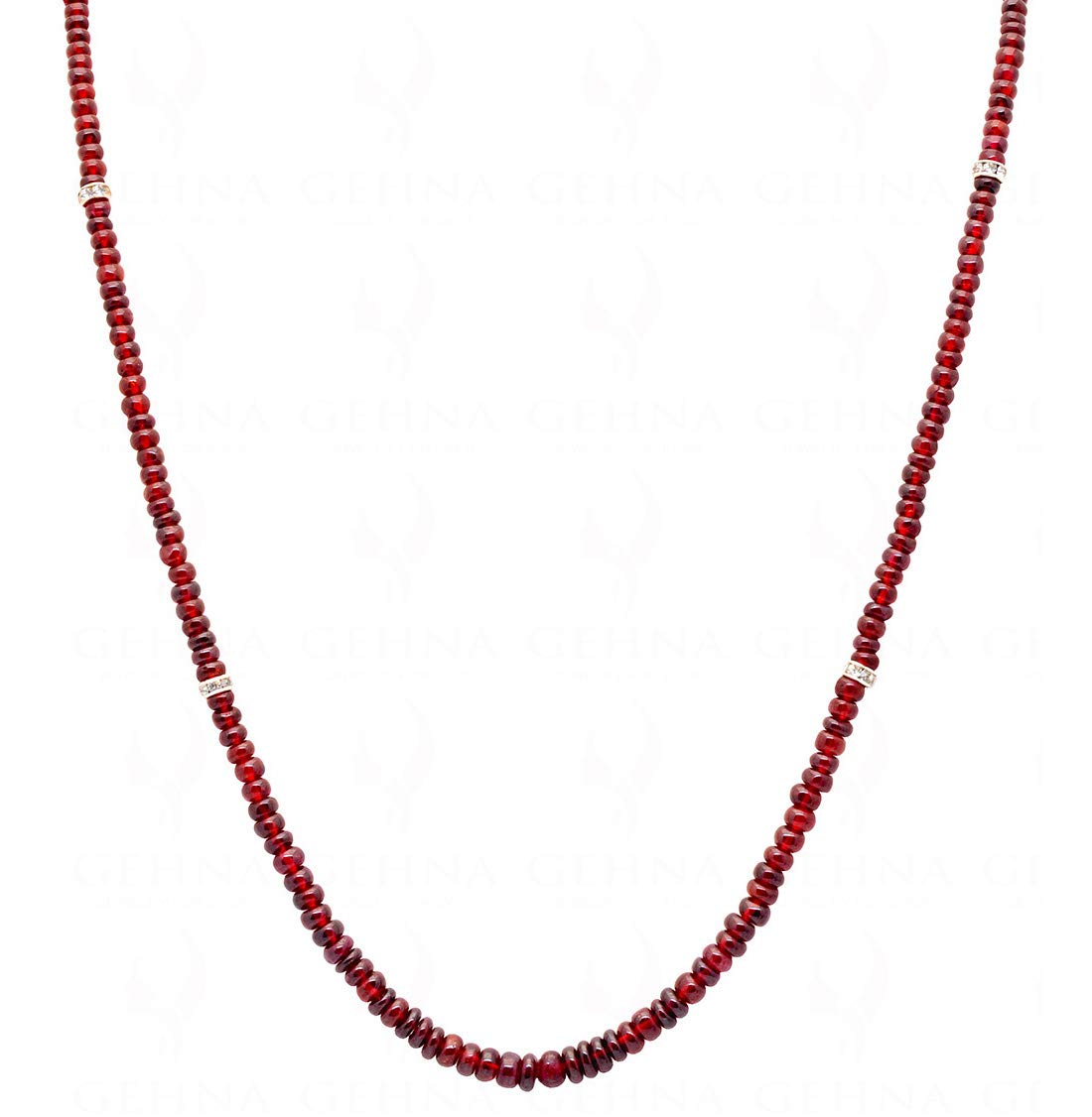 Pink Spinel Gemstone Round Cabochon Bead Strand-image-14