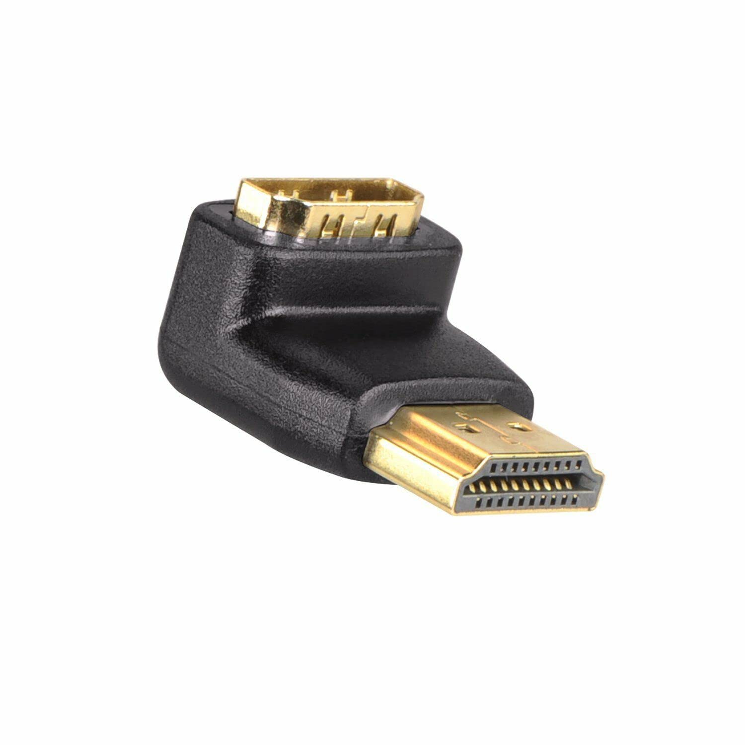 Mr Gadget's Solutions 90 Degree Right Angle Angled HDMI Male to Female Adapter Connector Cable