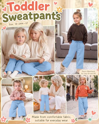 Image of Toddler Girls Wide Leg Pants