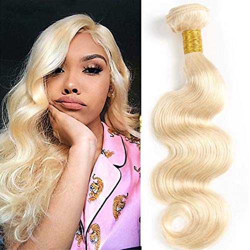 1Bundles 613 Body Wave Human Hair Light Blonde Color Bundles 100% Body Weave Human hair Extensions 100g/Bundle 3-4bundles can be full head(bundle,26")