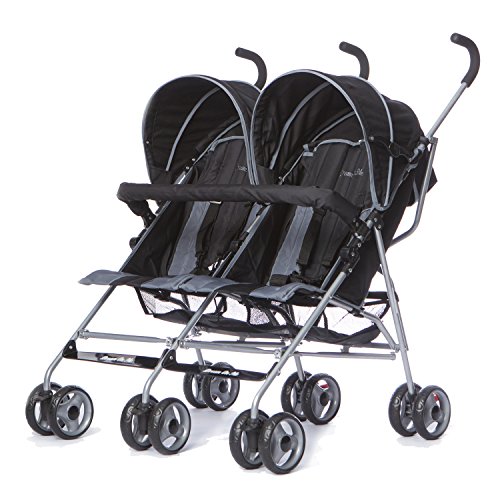 Image of Dream On Me Twin Stroller, Dark Grey