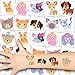 Produktbild German Trendseller® 12 x Niedliche Haustier Tattoos - Tattoo temporär  Cute Cats and Dogs  Hunde und Katzen Hautsticker  Kindergeburtstag  Mitgebsel  Geschenkidee  12 Tattoos