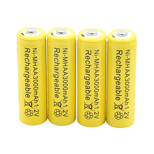 1.2v 3000mah NI Mh Aa Batterie, Wiederaufladbare Batterien Zelle für Taschenlampe Auto Razor Mp3 Mp4 4Pcs
