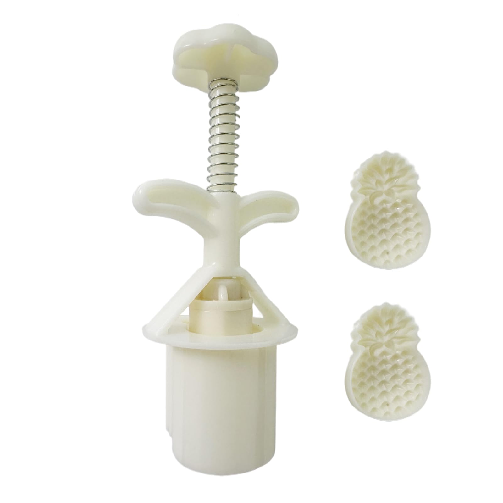 NEWFT Plastomer Dessert Pineapples/Flower Shape Dessert Stamp Dessert for MidAutumn Festival Baking Dessert