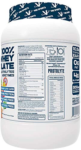 Image of VMI Sports | ProtoLyte Whey Isolate Protein Powder | Low Calorie Whey for Weight Loss and Muscle Gain | Digestive Enzymes | Non-GMO (1.6 lb, Marshmallow Charms)