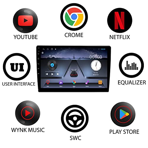 Image of AUTO SNAP 9 Inches 22cm Touch Screen Android 12 Gorilla Glass IPS Display Car Stereo with 2GB RAM /16 GB ROM GPS /Wi-Fi /Navigation /Steering Wheel Controls Mirror Link Compatible for Maruti Suzuki Ciaz