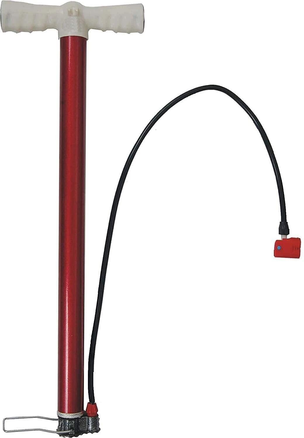 Hand Air Pump for Bicycle, Dual Nozzle with Presta and Schrader Valve, Compatible with Cycle, Car, Bike, Red-picture-29