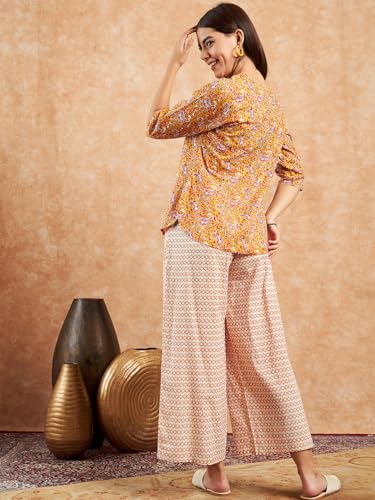 Image of Modeve Women Printed Cotton Night Suit Set with Pyjama /Pallazo Women Lower || Women Pyjama || Lounge Pants II Night Wear