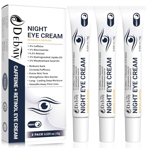 3% Caffeine Eye Cream for Dark Circles Puffiness & Bags Under Eye...
