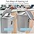 Tiyafuro 2.4 Gallon Kitchen Compost Bin for Counter Top or Under Sink, Hanging Small Trash Can with Lid for Cupboard/Bathroom/Bedroom/Office/Camping, Mountable Indoor Compost Bucket, Gray