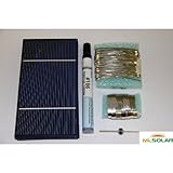 40 Prime Solar Cell DIY Kit with Solar Tabbing, Bus, Flux and Diode