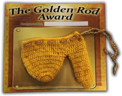 Gears Out Golden Rod Sweater Warmer Gag Gift for Men Yellow Hand Knit Willy Stocking Stuffer for Him Peter Heater Husband Valentines Day for Boyfriend