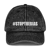 Stop The Bias Hat (Embroidered Vintage Cotton Twill Cap) Laura Loomer Black