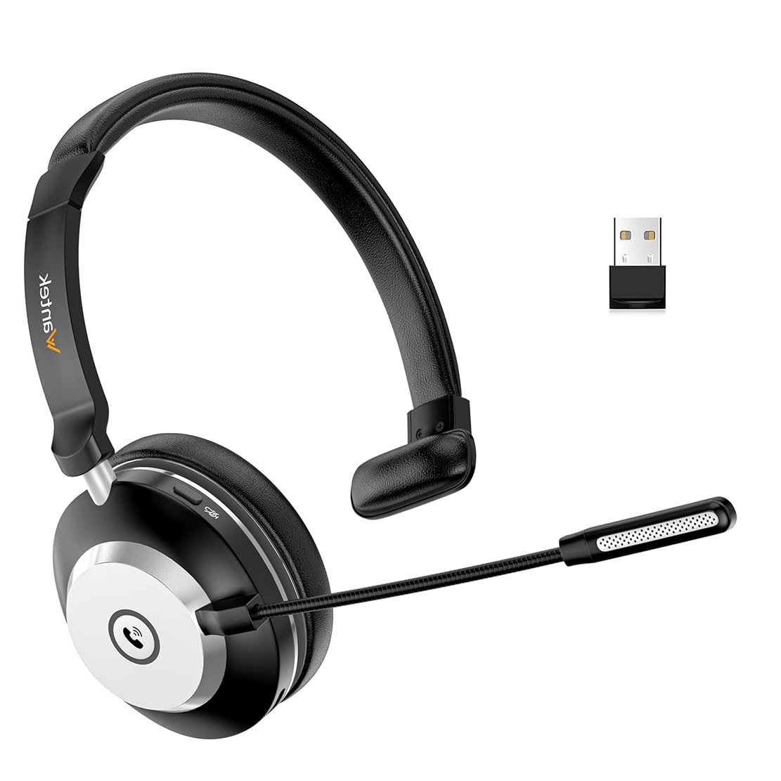 Wantek Wireless Bluetooth Headset With Noise-Cancelling Microphone, Compatible with Windows, Mac, Chrome, Linux, iOS, iPadOS, Android-image-38