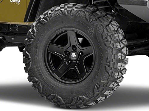 Mammoth Boulder Wheel in Black 16x8 Aggressive Styling Rim Fits Jeep Wrangler TJ 1997-2006