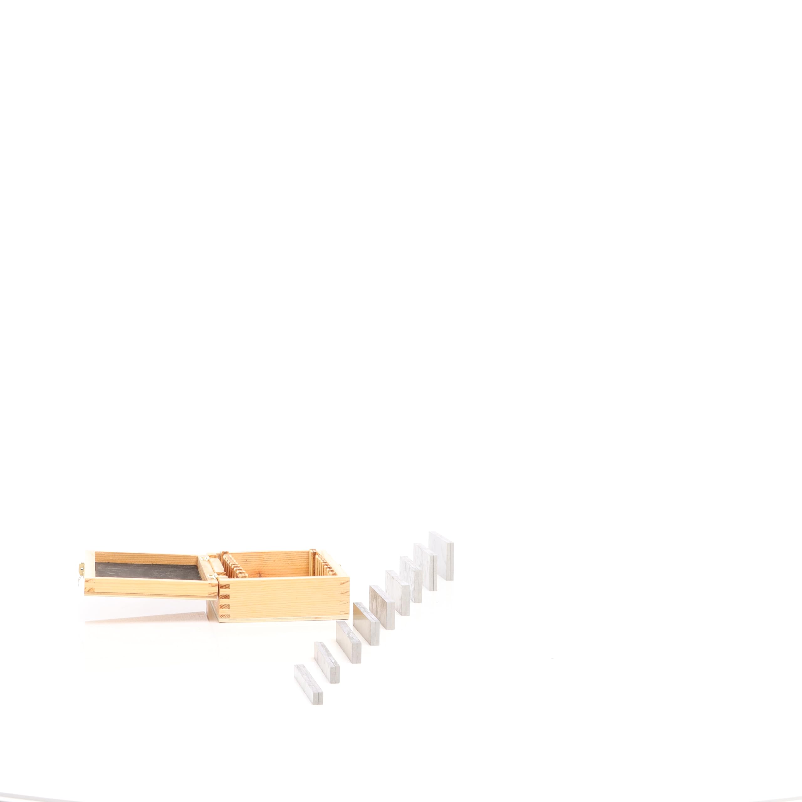 Wiltec Parallelunterlagen Set 18-teilig 100mm, 9 Paar Schraubstockunterlage aus Werkzeugstahl, Fräsunterlagen, Unterlegleisten