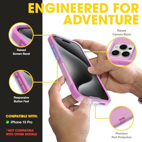OtterBox iPhone 15 Pro Commuter Series MagSafe Case - Run Wildflower by OtterBox - Used condition - Image 5
