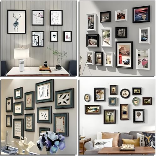 Image of 353PCS Golden Picture Hanging Kit,Picture Hangers Heavy Duty Picture Hanging Hooks with Screws,Picture Frame Hooks Heavy Duty Picture Framing Supplies Kit for Picture Hanging(7 Types)