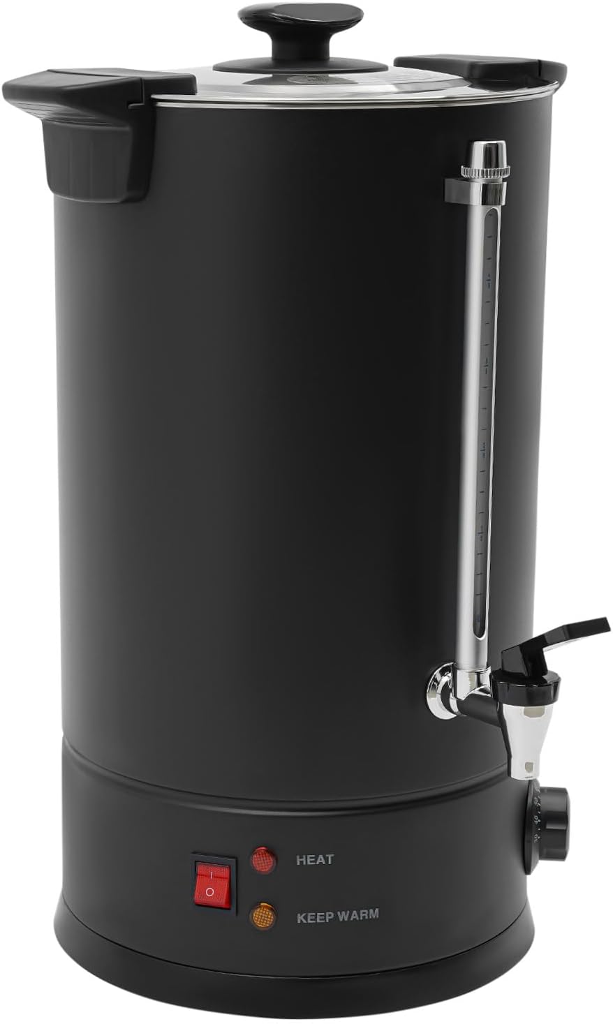 Commercial Coffee Urn, 15L/4Gal Stainless Steel Coffee Maker Brewer Hot Beverage Dispenser with Faucet, 1400W Hot Water Urn for Home Party Office, W10.4*H20.3in, Temperature Control