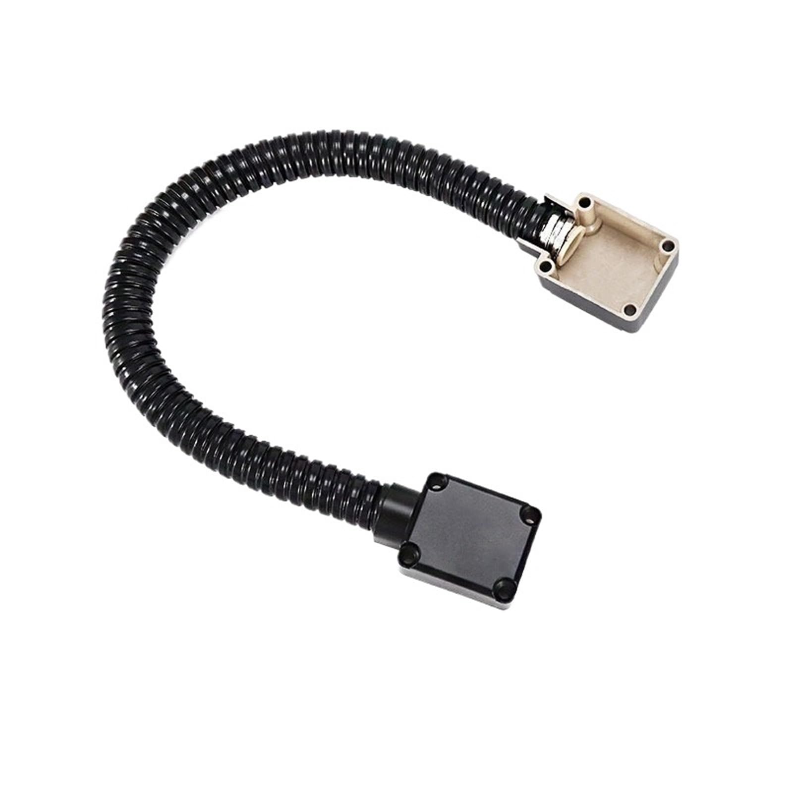 Door Cable Protector 2Pcs Door Loop Electric Stainless Steel Exposed Mounting Protection Sleeve Tube Cord Cable Line for Control Lock(Black)