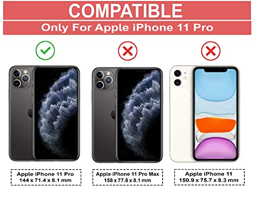 Image of Amazon Brand - Solimo Mobile Cover for Apple iPhone 11 Pro (Polycarbonate Matte Black)
