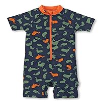 Sterntaler Baby-Jungen Schwimmanzug Wale Badeanzug, Marine, 86