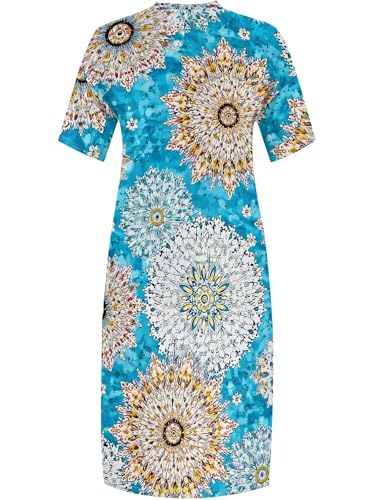 Image of SUZONANA Plus Size Dresses for Curvy Women African Print American Dress Summer Outfits Casual Loose with Pocket