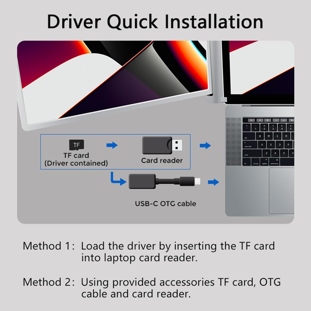 docooler Monitor Portatile Triplo per Laptop 13.3" Full HD 1080p IPS,1 Cavo per 3 Monitor,Compatibile con 13.3''-17.3'' Mac Windows Android