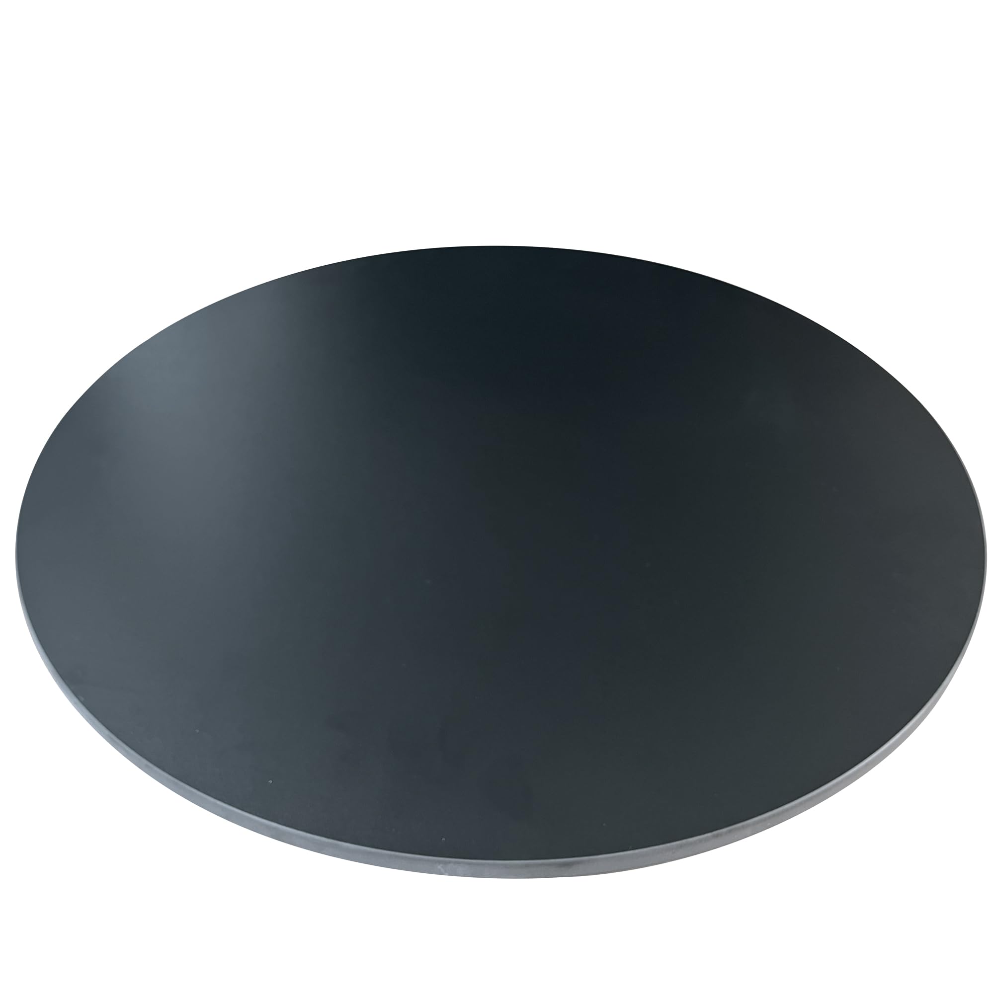 Black Round Sintered Stone Table Top, Ceramics Dining Tabletop, Replacement Cover Marble for Indoor/Outdoor Coffee Table Patio Table, Heat-Resistant and Scratch-Resistant Design, 31.5