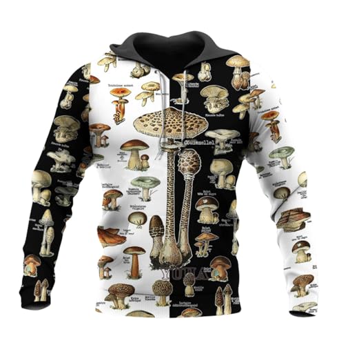 Sweat à capuche champignon 3D pour exprimer votre originalité au printemps