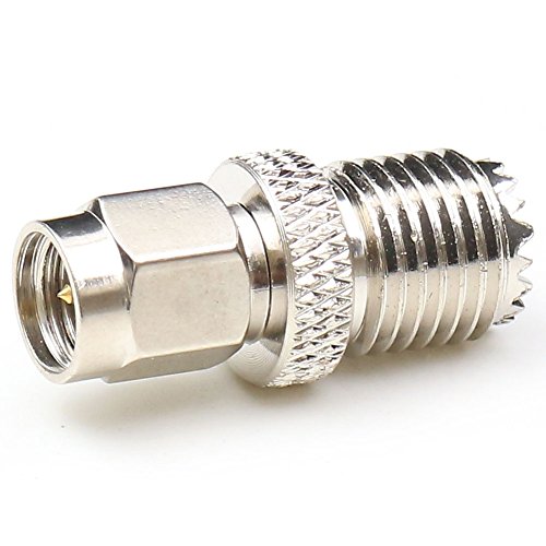 Conectores coaxiales SMA macho a Mini UHF hembra 2 unidades miniatura 4