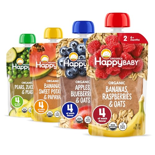 Happy Baby Organics Stage 2 Variety Pack