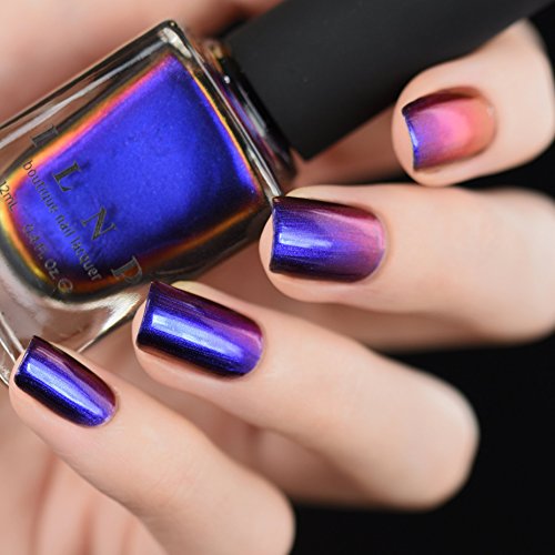 Image of ILNP Cygnus Loop - Blue, Purple, Orange, Yellow, Red, Green Ultra Chrome Color Shifting Nail Polish