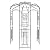 1. GO Steel Garden Arch, 8' High x 5'2" Wide, Garden Arbor for Various Climbing Plant, Outdoor Garden Lawn Backyard Gazebo