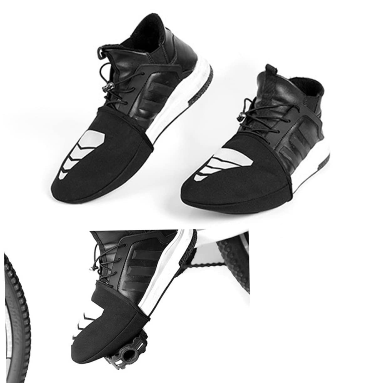 BESPORTBLE 6paia Coprischiena Per Scarpe Da Ciclismo Impermeabili e Riscaldanti Design Riflettente Per Uso Esterno Copertura Antiscivolo e Protezione Durante La Guida