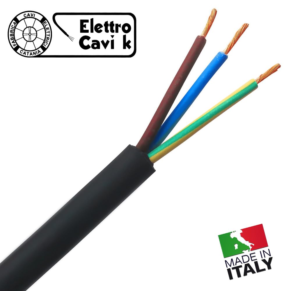Cavo Elettrico H07RN-F 3G1,5mm² In Gomma - 50m Flessibile Per Interno/Esterno Professionale - Foto 9