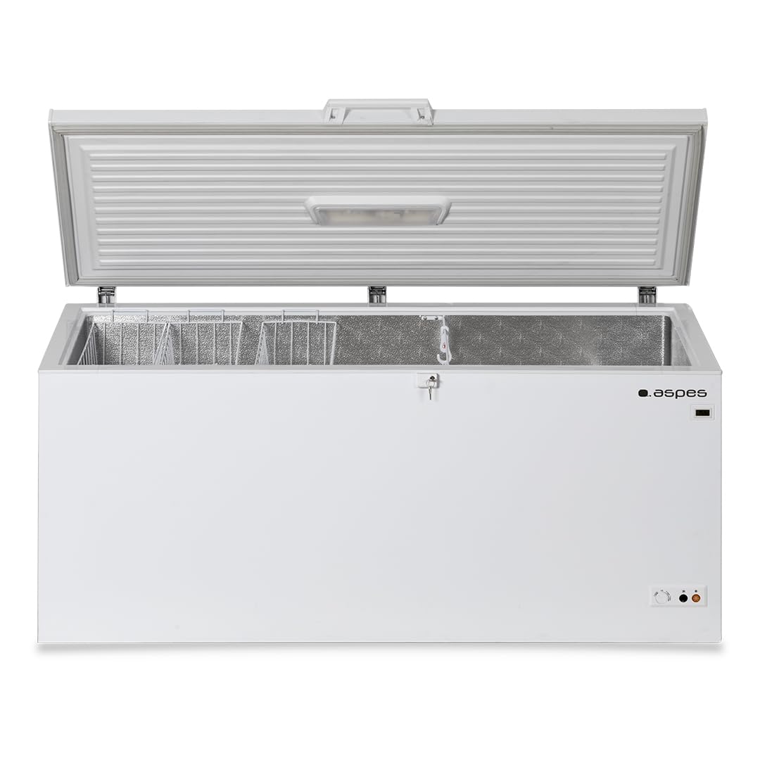 Aspes Congelador horizontal Blanco ACH5600EDC. Capacidad 555 Litros, Dual Cooling, 3 Cestas, Bajo nivel Sonoro, Eficiencia Energética Clase C