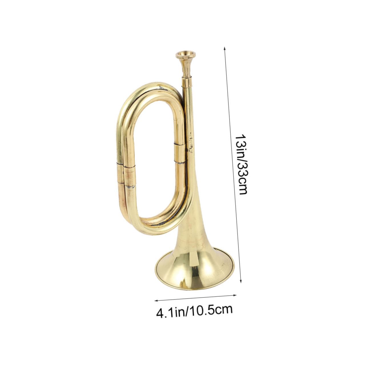 BESTonZON Professional Bugle Music Instrument Alloy Trumpet Beginners Use Play Melodious Melodies