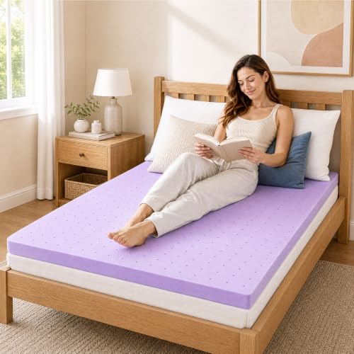 Image of Sweetcrispy Mattress Topper Full, 4 Inch Cooling Gel Memory Foam Mattress Pad for Pressure Relief, Breathable Bed Topper for Back Pain, Sleeper Sofa RV Camper, CertiPUR-US Certified
