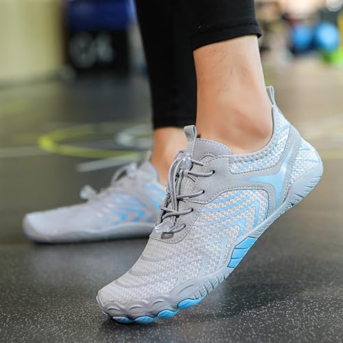 OPXIN Barefoot Water Shoes for Men & Women - Wide Toe Box, Non-Slip, Quick Dry & Breathable Aqua Hiking Shoes