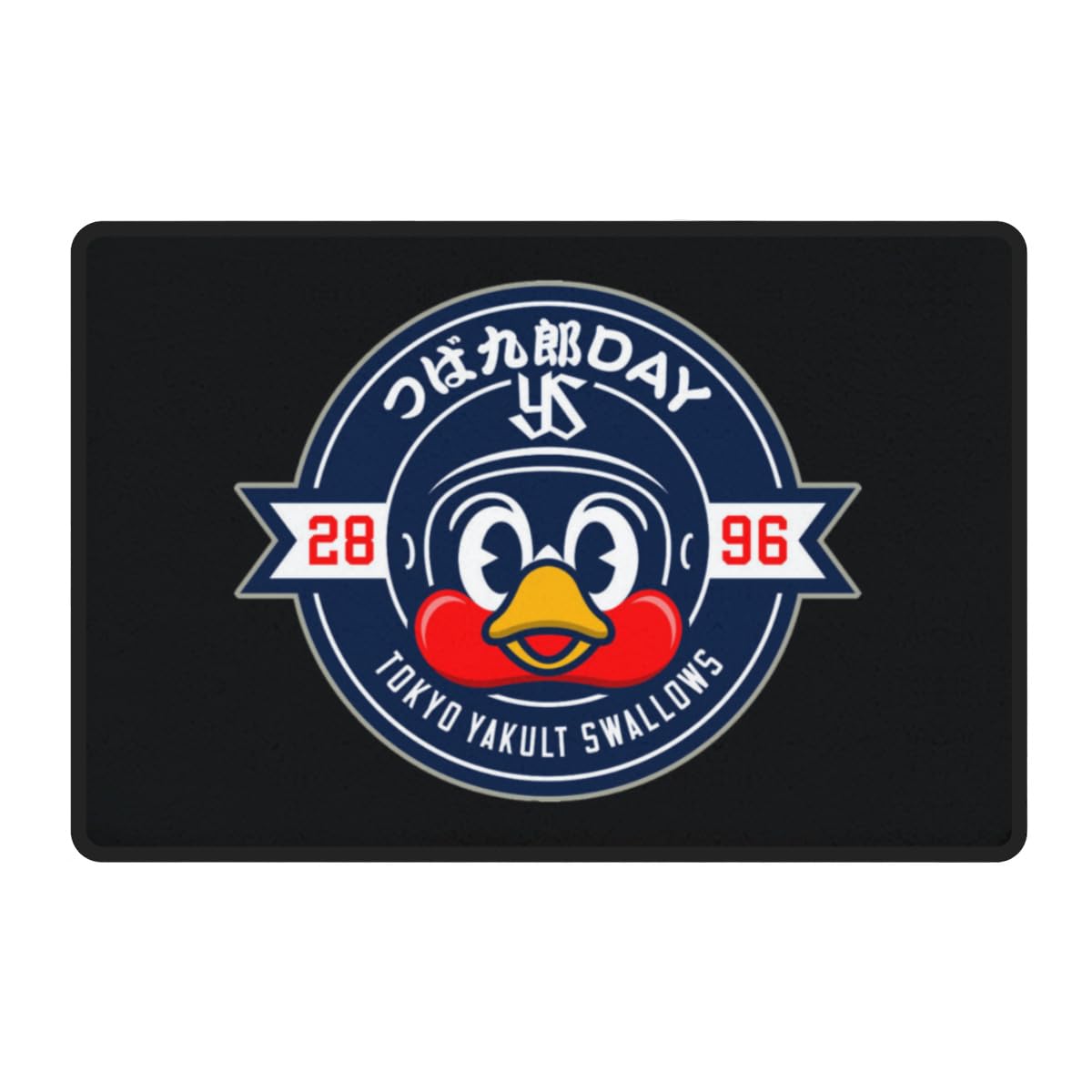 Amazon｜東京ヤクルトスワローズ つば九郎 玄関マット 足ふきマット